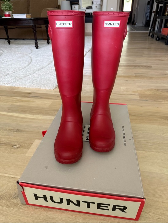 Hunter Shoes - Hunter Tall Red Gloss Rain Boots